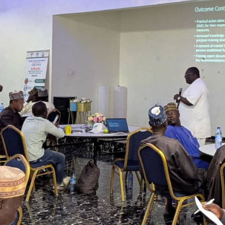 GPD Executive Director, Ebruke Esike, Facilitating during the Waste Management Training